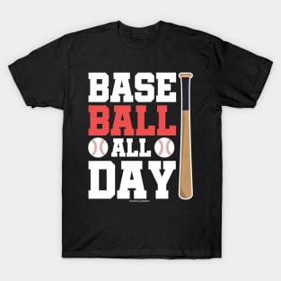 Baseball All Day Baseball Lover T-Shirt